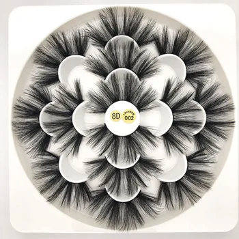 

7 pairs 25mm 3D Faux Mink Lashes Natural Long False Eyelashes Volume Fake Lashes Makeup Extension Dramatic Thick Fake Lashes