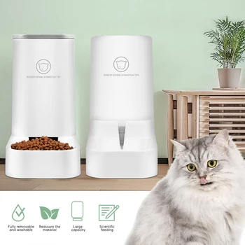 

&2 Pieces/set Cat Feeding Bowls for Dog Automatic Feeders Dog Water Dispenser Fountain Bottle For Cat Bowl Feeding And Drinking