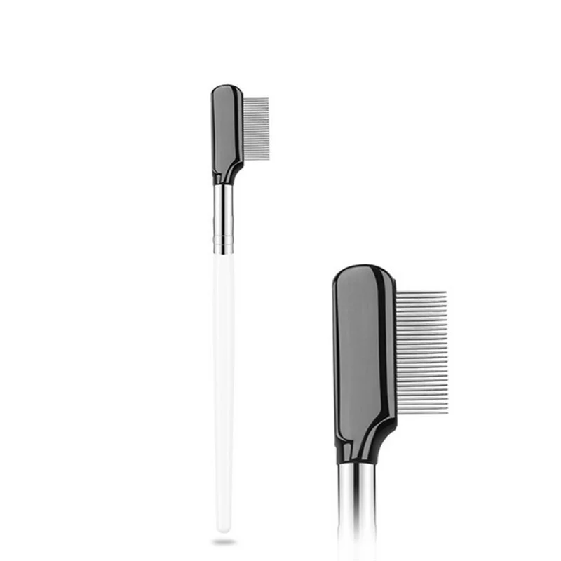 1PCS Eyelash Comb With Cover Stainless Steel Eyebrow Cosmetic Make Up Tools Supplies Makeup Brush | Красота и здоровье