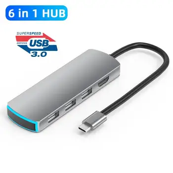 

Multiport Type-C to 4K HDMI USB 3.0 PD Charging Hub Adapter for Table Computer