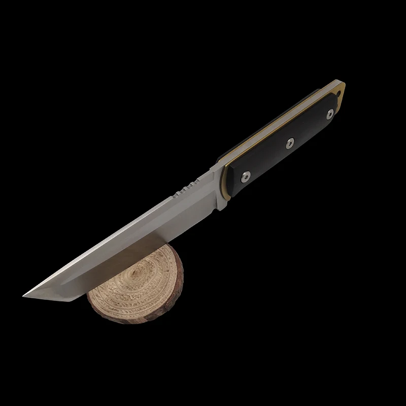 Золотой воин холодной стали фиксированный нож 58HRC высокая твердость Военный нож выживания лагерь тактический Открытый охотничий нож для подарка