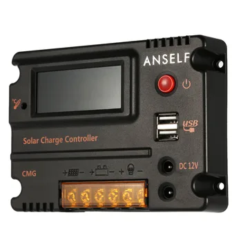 

10/20A Solar Charge Controller Panel Battery Regulator Auto Switch Overload Protection Temperature Compensation Solar Controller
