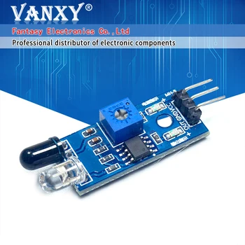 

5pcs Infrared barrier Module car obstacle avoidance obstacle sensors Black Line Identify adjustable distance
