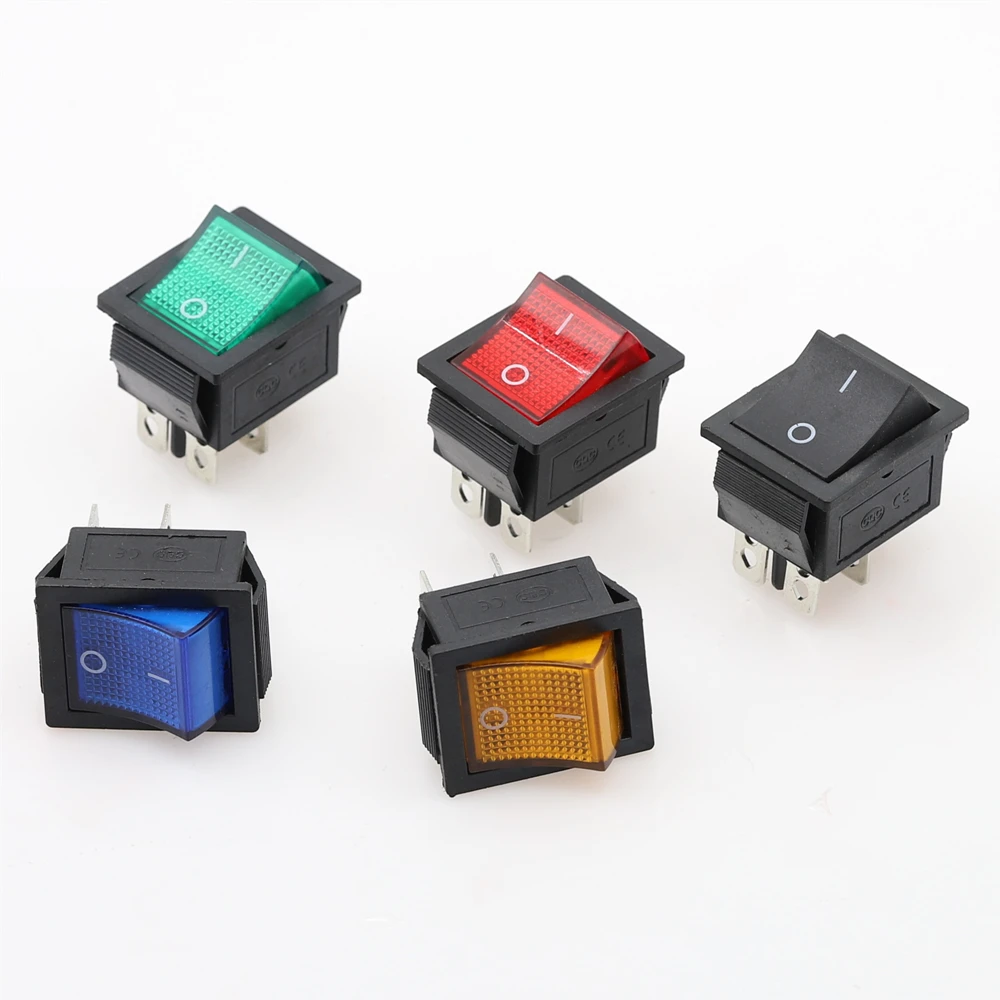 light switch smart KCD4 Rocker Switch ON-OFF 2 Position 4 Pins /6 Pins Electrical equipment With Light Power Switch Switch cap 16A 250VAC/ 20A 125V bluetooth light switch