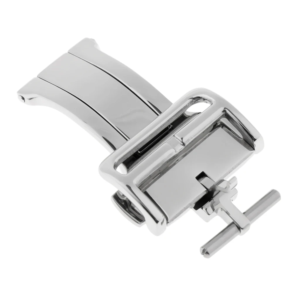 18/20mm Folding Deployment Buckle Watch Clasp Double Push Button Strap Band