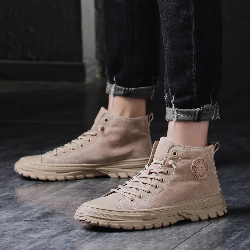

2019 Autumn And Winter New Style Martin Boots Men's British-Style Genuine Leather Worker Boot Trend Versatile Short Boots Men Hi