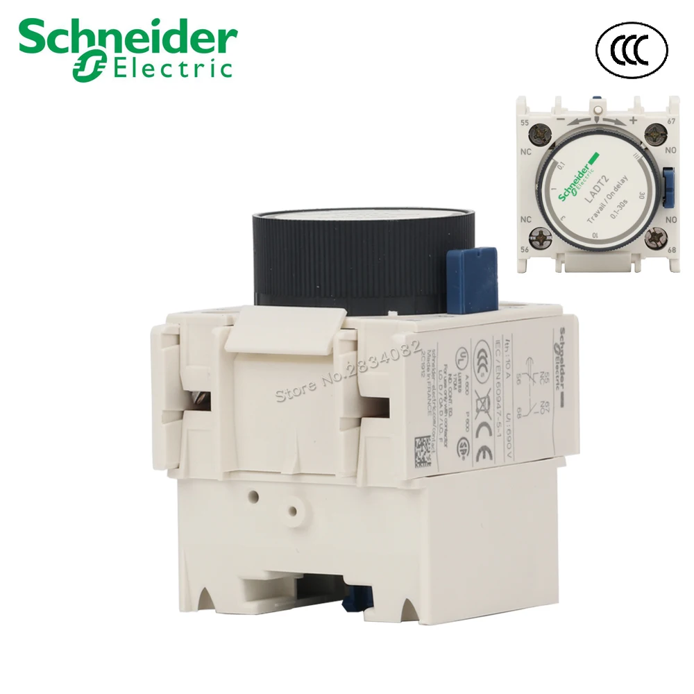 Schneider LADT4 Auxillary Time Delay Contact Block 1NC 1NO 10-180s