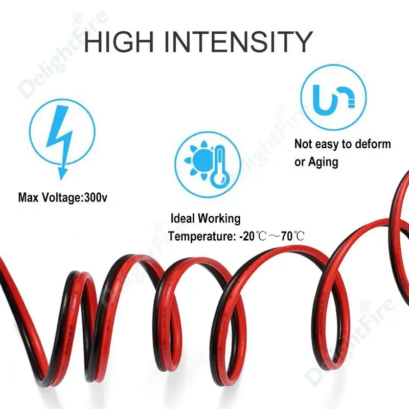 2 контактный светодиодный кабель 22AWG 20AWG 18AWG SM JST разъем Ядра Электрические медные