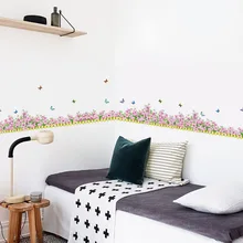 AM7112 парящие бабочки Fengwu Творческий плинтус спальня угловой вход диван ванная комната Гостиная настенные наклейки, живопись Whol