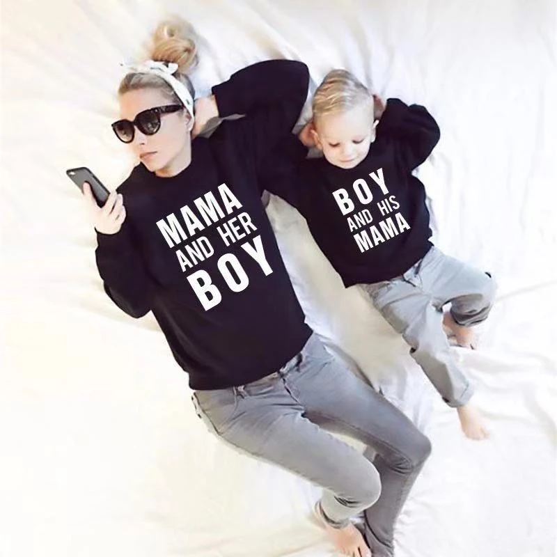 Conjuntos a juego para madre e hijo, ropa para mamá e hija, camiseta para mamá, suéter niños, sudadera para bebés|Trajes iguales de familia| - AliExpress