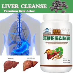 Liver Cleanse Detox Liver Health Support Herbs Formula Repair with Milk Thistle Silymarin Pueraria Mirifica Kudzu Vegan Pills