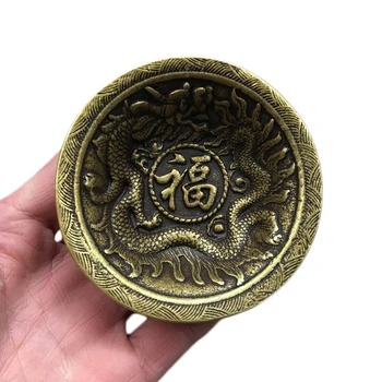 

LAOJUNLU Imitation Antique Jinlong Nafu Copper Bowl Hongfu Qitian Tea Bowl Decoration