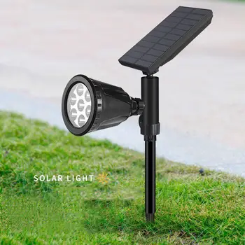

LED Solar Lawn Lamp 7 Colors Change Floor Garden Light IP65 Waterproof Outdoor Solar Lights Wall Landscape Spotlight Lamp