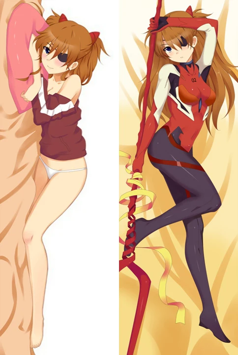 S24 Аниме NEON GENESIS EVANGELION Dakimakura Чехол Ayanami Rei& Asuka Bolster чехол Katsuragi Misato чехол для подушки - Цвет: S24