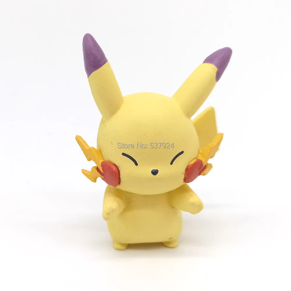 Новинка 7 шт. Pika Mew Psyduck Clefairy Ditto 4 см ПВХ экшн Фигурки игрушки|Игровые фигурки и