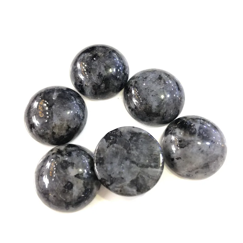 Natural Labradorite Cabochon Genuine Stone 10pcs/lot 16mm Round Shape Loose Beads Fashion Jewelry Accessories