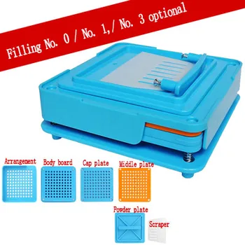 

ABS Capsule Filling Plate 100 Hole Filling Machine Manual Capsule #0 Medicine Capsule Production DIY Herb