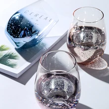 Бытовая Скандинавская стеклянная чашка звезда Ночная кружка для живота вода пива чашка для молока DC112