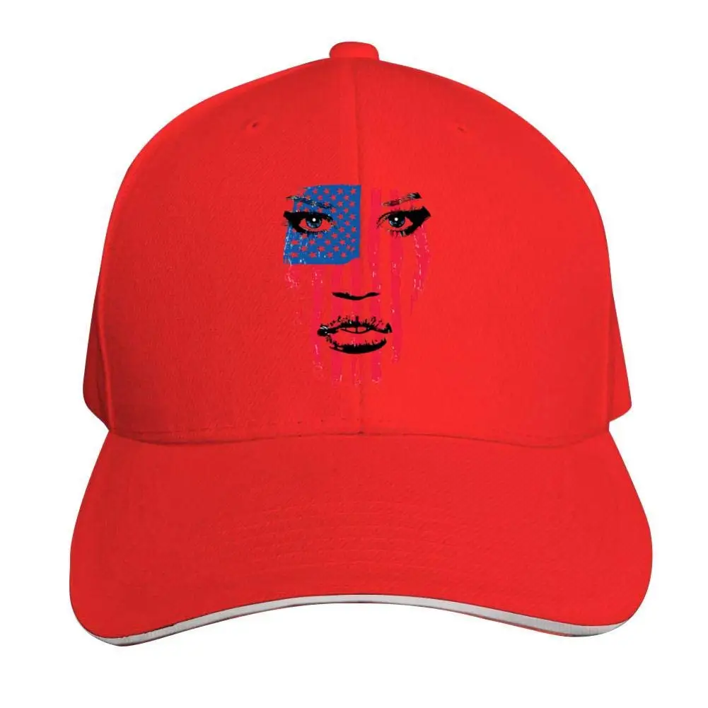 США Патриот женщина флаг Warpaint июля 4th флаг регулируемая бейсболка, старый сэндвич Кепка, заостренный папа Кепка