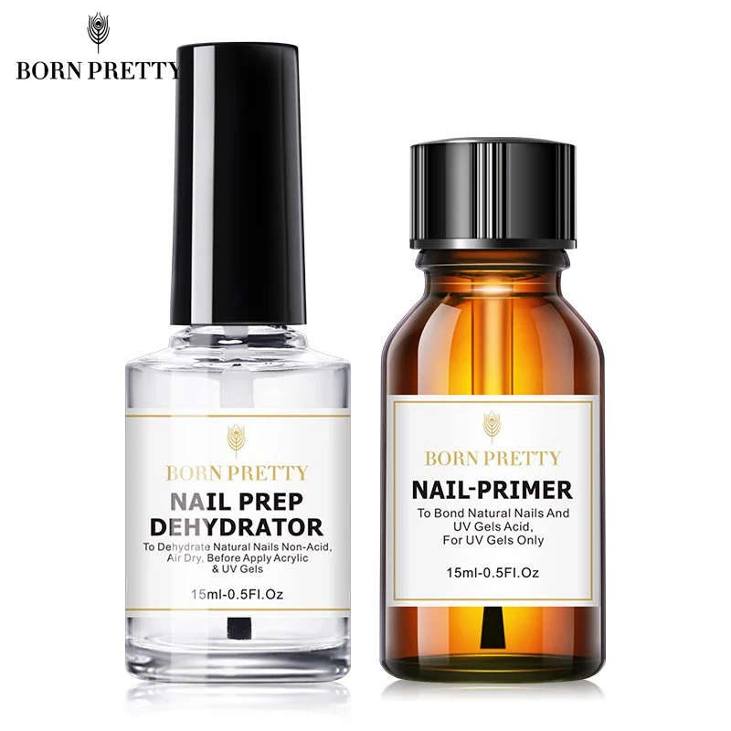 BORN PRETTY Dehydrator для ногтей и набор праймеров бесплатный шлифовальный дизайн не