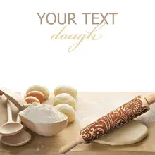 Рождественская Скалка Лазерная Деревянная Рождественская скалка для тиснения скалка для теста палочка для выпечки кондитерский инструмент Новогоднее Рождественское украшение