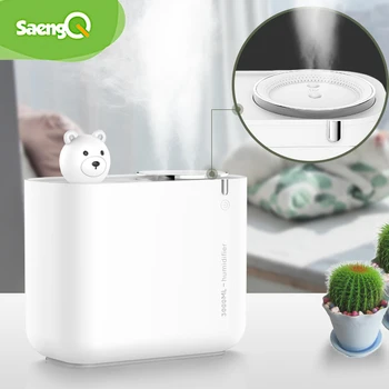 

saengQ Large Capacity Air Humidifier Ultrasonic Electric Air Humidifier Purifying Aroma Air Diffuser LED Light 3000ml