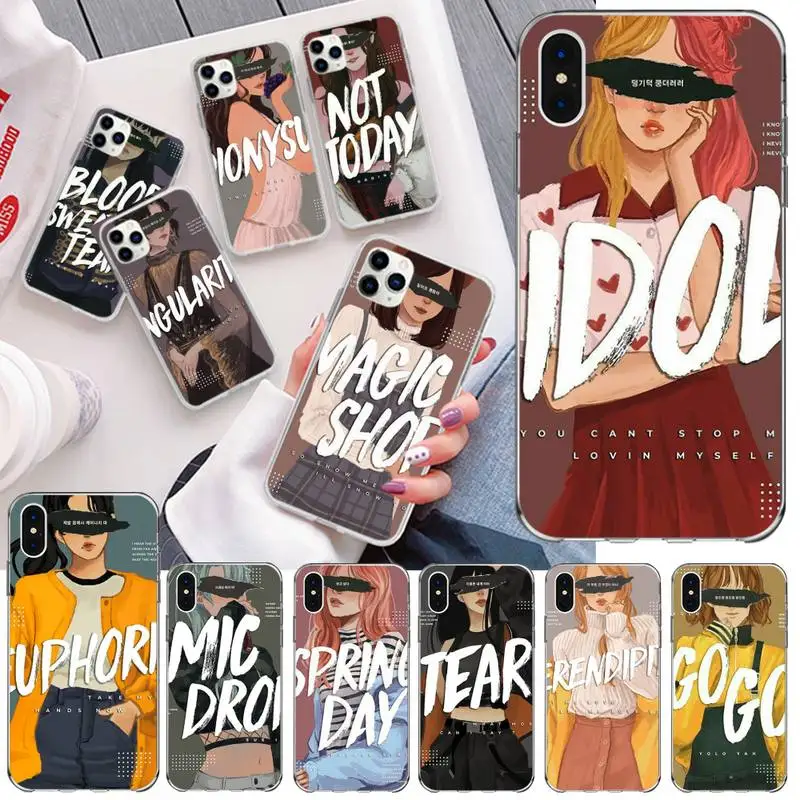 Pepakomi Чехол для мобильного телефона в стиле &quotBts iphone 12 11 Pro Max Мини XS 8 7 6 6S Plus X 5S SE 2020