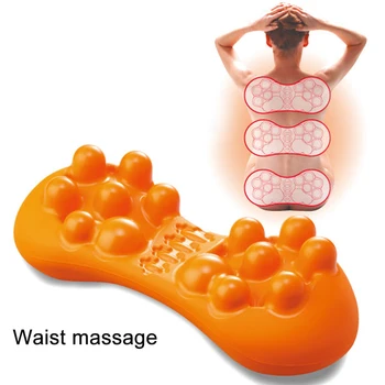 

Back Massager Cervical Vertebra Lumbar Massage Cushion Pad Traction Straight Spine Acupoint Stimulation Relaxation Brace&support
