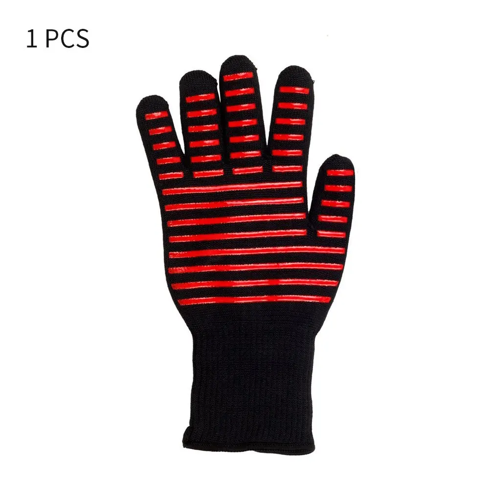 

1pc Microwave Oven Glove High Temperature Resistance Non-slip Oven Mitts Heat Insulation Kitchen Cooking Grilling Glove
