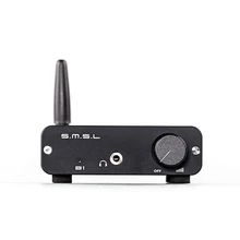 SMSL B1 HiFi Bluetooth стереонаушники DAC приемник NFC оптический коаксиальный цифро-аналоговый преобразователь цифровой аудиодекодер 24 часа Время игры черный