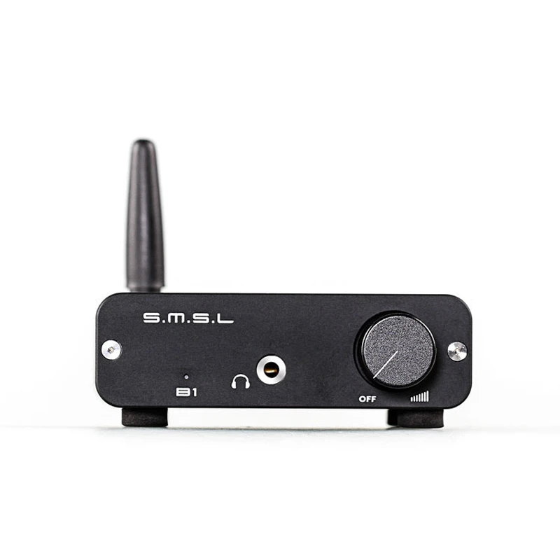 

SMSL B1 HiFi Stereo Audio Bluetooth DAC Receiver NFC Optical Coaxial DAC Digital Audio Decoder 24 Hours Playing Time Black