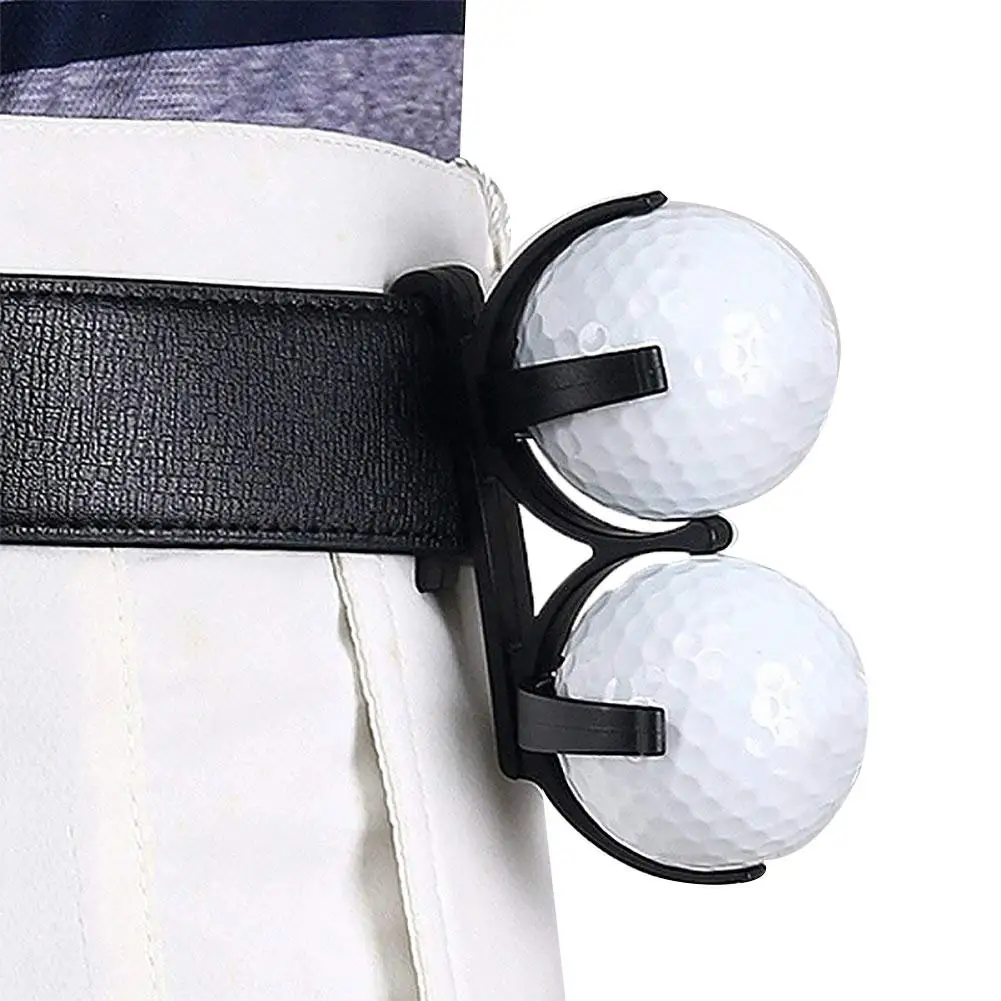 Portable Rotatable Folding Plastic Golf Clip Golf Ball Holder Clip