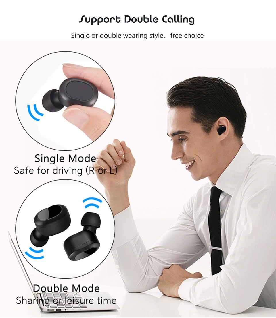 Bluetooth наушники 3D стерео HiFi беспроводные наушники спортивные беспроводные наушники игровая гарнитура с микрофонами шумоподавление