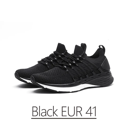 Black41 Xiaomi Mijia Shoes 3 Мужские Беговые Спортивные Нескользящие кроссовки композитная промежуточная подошва ПУ стабильная поддержка слой полный вид светоотражающий дизайн - Цвет: Black41