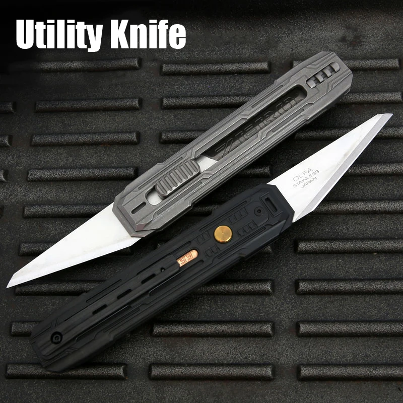 

Utility Knife Titanium Alloy Self-defense Portable Unpacking And Unpacking Express Wallpaper Knife Outdoor Camping EDC Tool