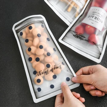 

Household Fruit Sealed Bag Food Storage Bag Portable Snack Bags Multifunctional Cup Type Refrigerator Fruit Ziplock Bags