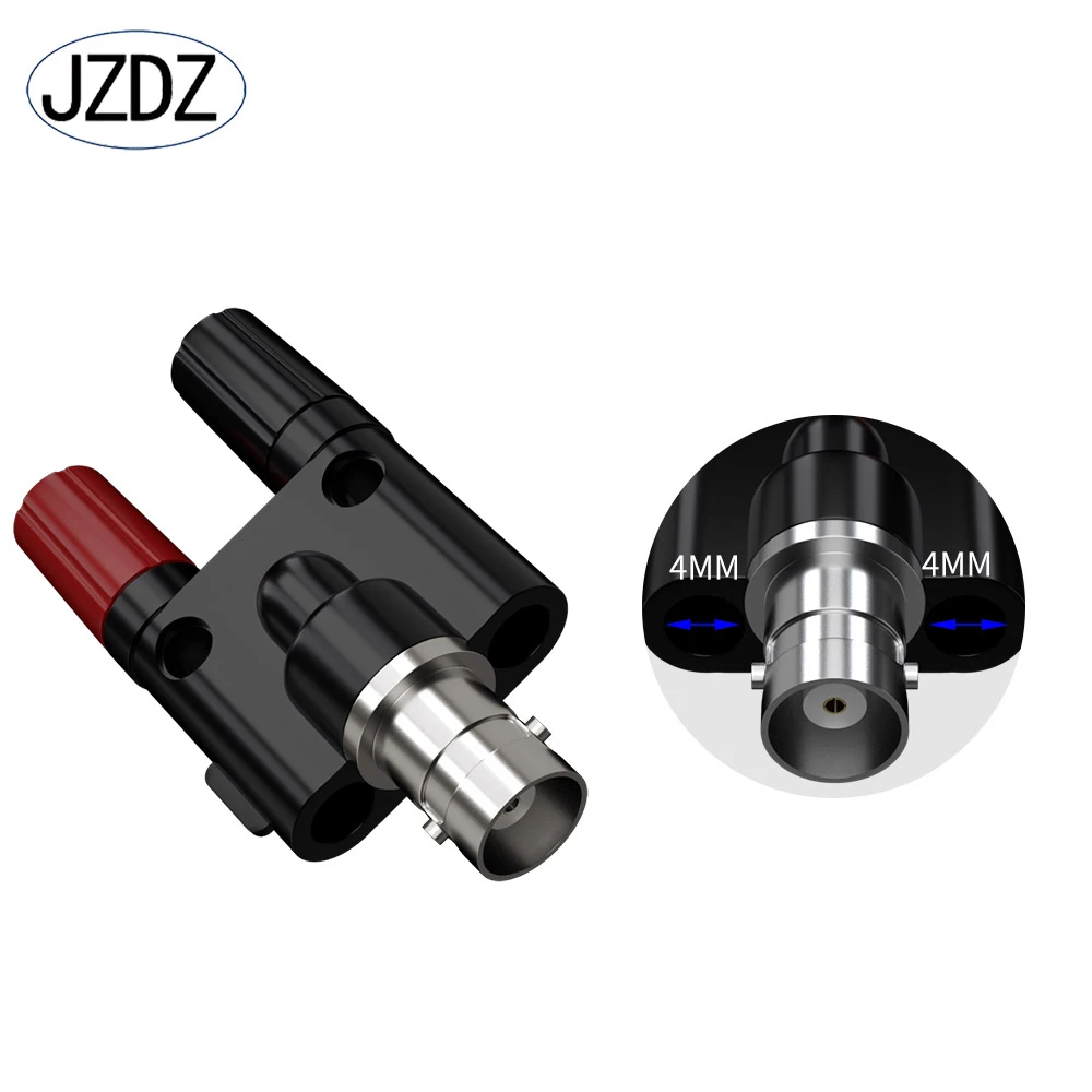 Jzdz 2pcs Bnc Female Q9 Connector Plug Double Female Banana Socket 4mm