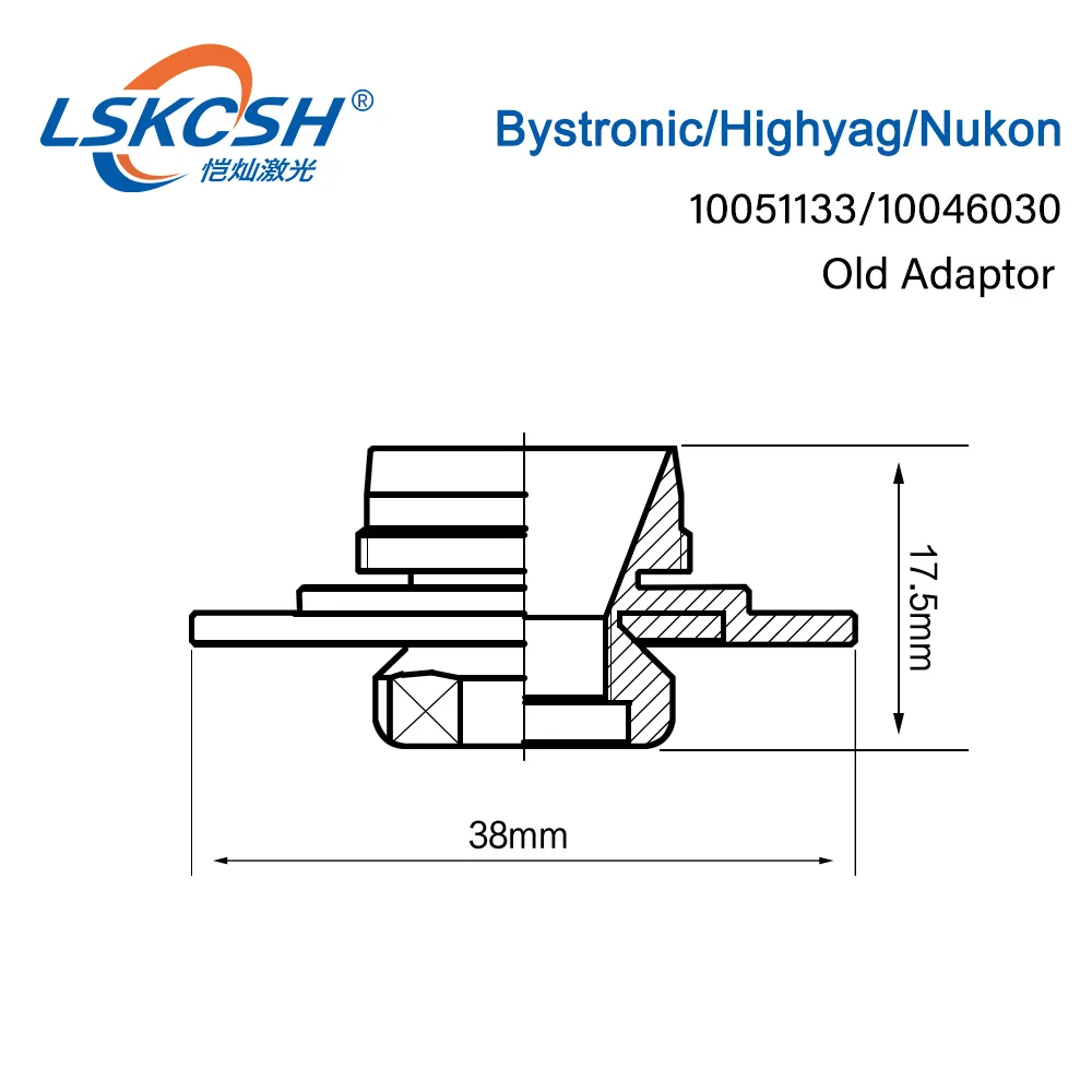 LSKCSH 50 шт./лот highyag/nukon/bystronic лазерный сопла держатель/лазерный адаптер 10051133 высокое качество фабрики оптовые агенты нужно