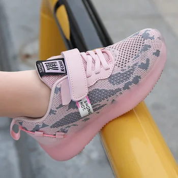 

Summer new girls' shoes in the big children's children's sports shoes baby breathable primary school students mesh shoes