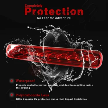 

Part 3rd Brake Light Vehicle Chrome Housing 90653HC4900 Red Rear Taillight