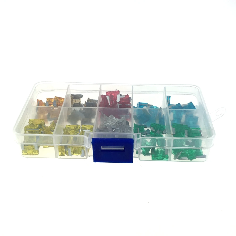 Assorted Car Truck Mini Low Profile Fuse Box 5/7.5/10/15/20/25/30 AMP Pack of 120