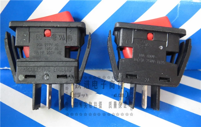Высоковольтный кулисный переключатель 2 контакта передачи 20A 277VAC 1HP 125VAC