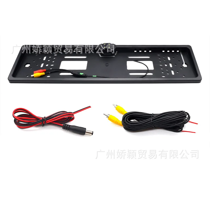 

High-definition Infrared Night Vision Europe License Plate Frame Webcam 170-Degree Car Mounted Rearview Reversing Waterproof Eur