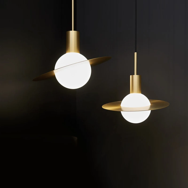 

Nordic Minimalist LED Pendant Lights Glass Ball Dining Living Room Single Head Hanging Lamp Bedroom Bedside Home Deco Luminaires