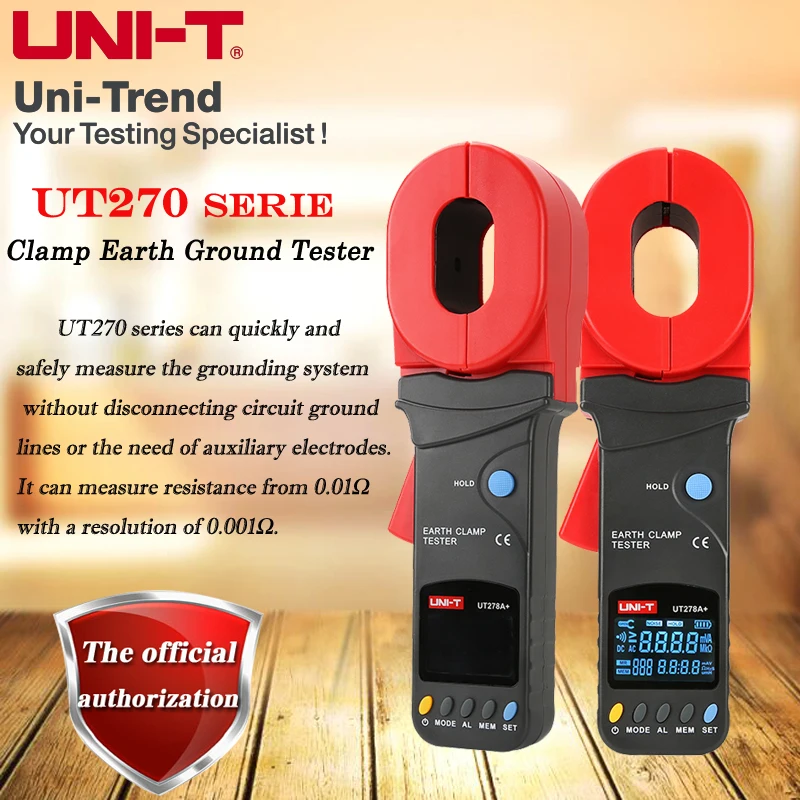 UNI-T UT278A + UT276A тестер сопротивления заземления Токоизмерительные клещи для