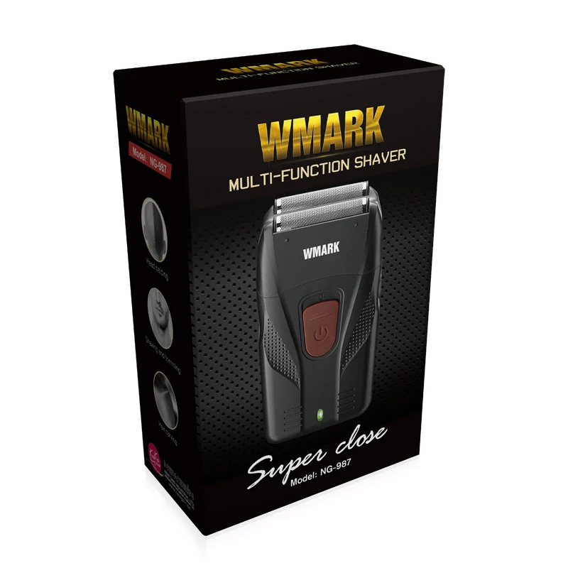 Electric Shaver Barber Shaver Shaper Beard Razor USB Oil Head Shaving Machine Push WMARK NG-987 For Oil Head