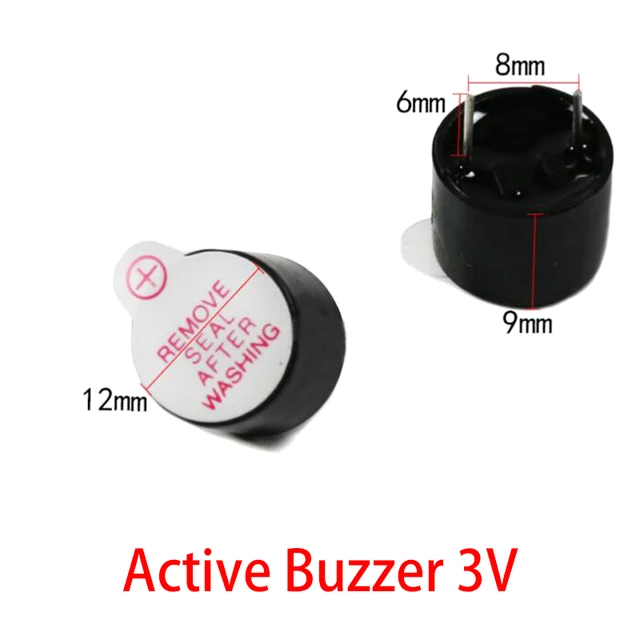 3V 5V 12V Active Buzzer Magnetic Long Continous Beep Tone 12*9.5mm New And Original For Arduino Mini Plug Speaker 2