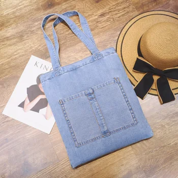 

Women Shoulder Bag Denim Vintage 2020 Fashion Shopping Chic Travel Cowboy Casual Girls Handbags Large Messenger Female Tote Bag