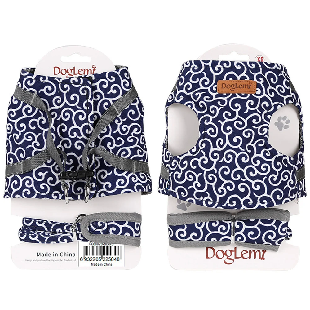 New Soft Pet Dog Harnesses Vest No Pull Adjustable Chihuahua Puppy Cat Harness Leash Set For Small Medium Dogs Coat