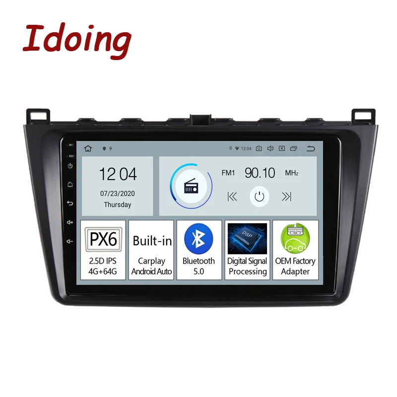 Автомагнитола Idoing PX6 9 дюймов мультимедийный видеоплеер на платформе Android